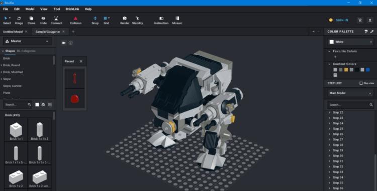 studio,乐高,3D.